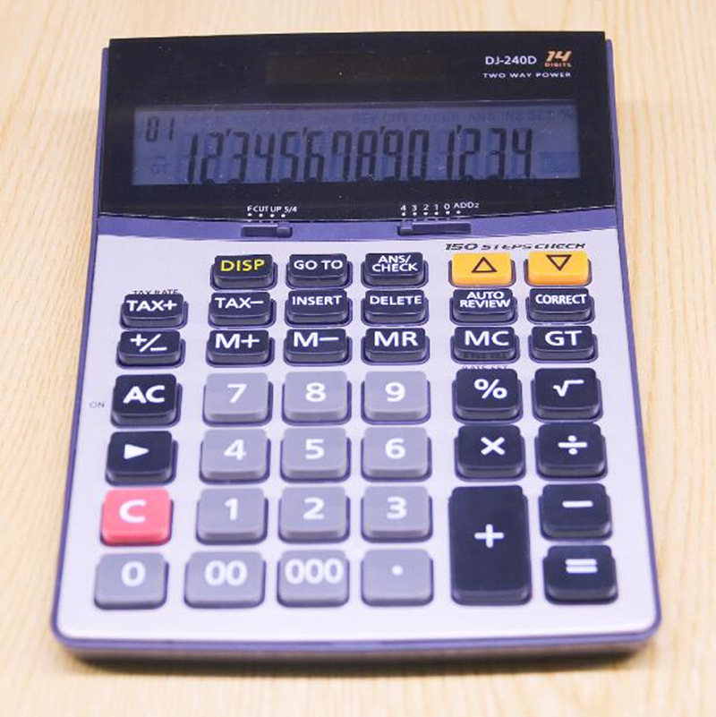 Manufacturers direct DJ-240D calculator voice big button Business Gifts Financial accounting 14 figures thumbnail