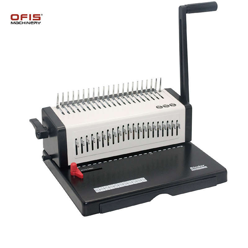 S9026A胶圈打孔装订机活页台历笔记本打孔装订机多功能手动装订机图