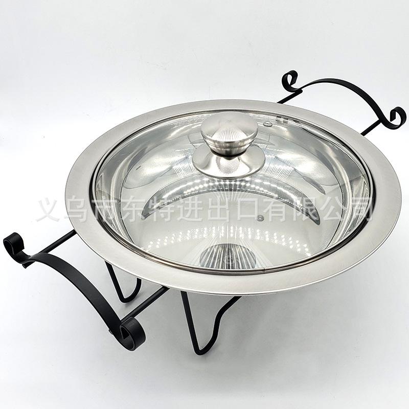 Factory direct sales of stainless steel alcohol dry pot, solid and liquid alcohol stove, small hot pot, dry pot, restaurant small hot pot Application Scenario