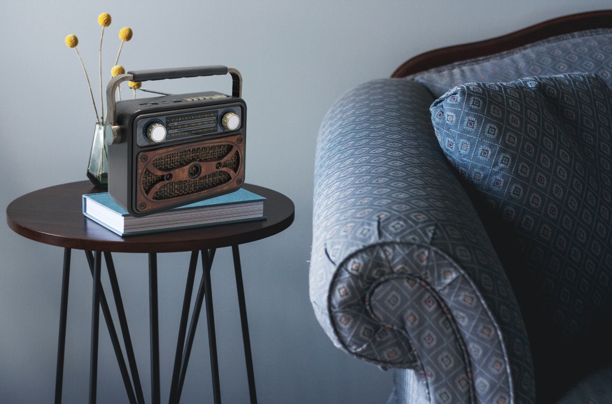 Retro radio Bluetooth speaker, integrated speaker, old-fashioned and nostalgic full-wave charging, plug-in card, cross-border e-commerce speaker Item Picture
