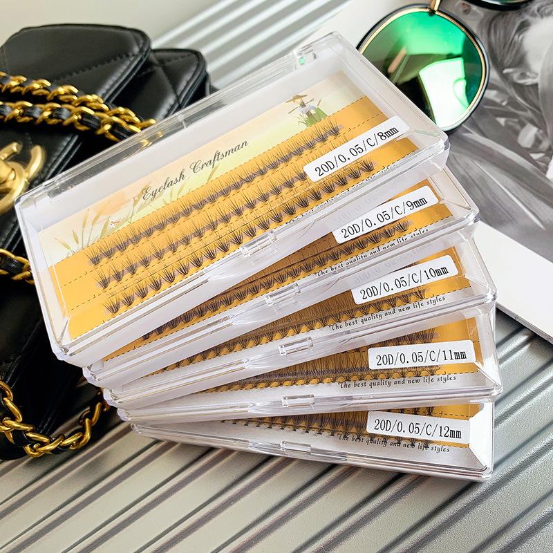 0.05草人20根假睫毛热熔朵毛eyelash单簇种植眼睫毛自然嫁接睫毛详情图6