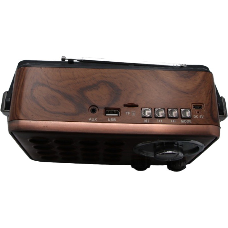 cmik outdoor portable wireless Bluetooth speaker subwoofer with card and USB flash drive, all-wooden retro speaker Specification image