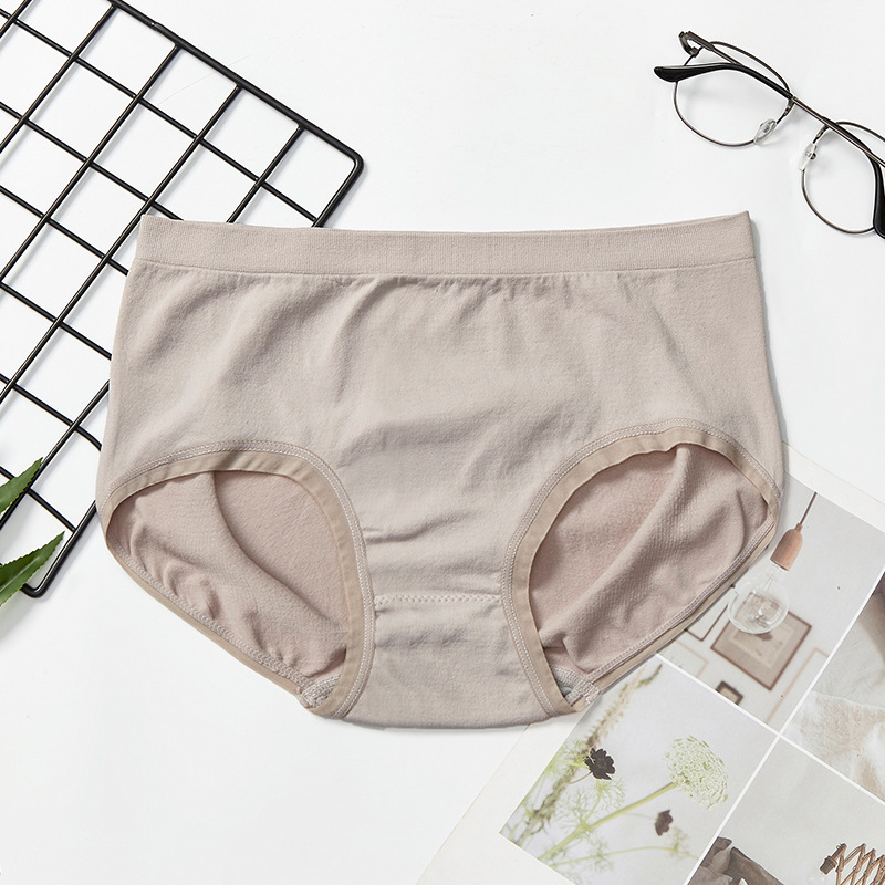 【 Single piece Packaging 】 High-waisted sexy nude ammonia triangle pants, girls' cotton inner moisture-absorbing seamless women's underwear undefined