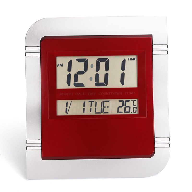 厂家直供 KENKO KK-5883 静音液晶电子钟 自动测量环境温度产品图