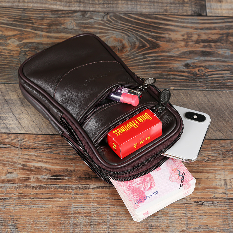 Manufacturers Selling Four-Layer Men's Large Backpack Multi-Functional Shoulder Bag Business Oblique Span Portable Office Mobile Phone Bag Application Scenario
