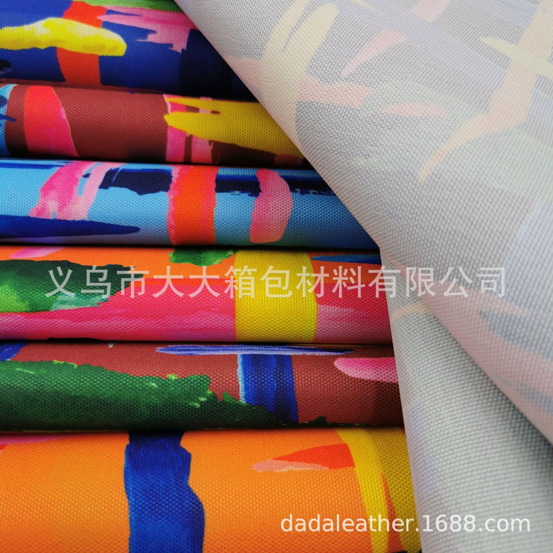 600DPU impresión digital 600d oxford tela fuente fábrica stock suficiente impresión digital procesamiento personalizado Item Picture