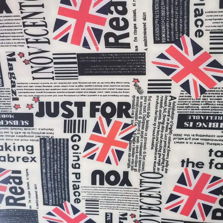 The color tin printing series of printed newspapers are in stock and widely applicable to the outer packaging fabrics of bags, cosmetic bags, handbags, etc Specification image