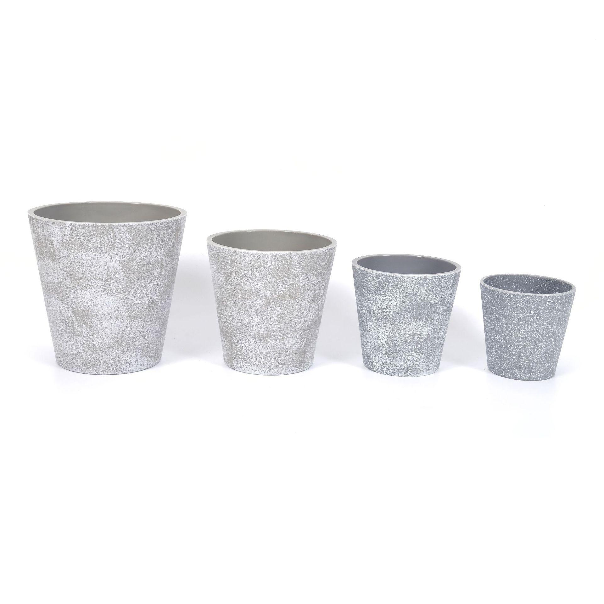 厂家供应简约北欧复古水泥圆形花盆桌面盆栽绿植盆器多肉花盆