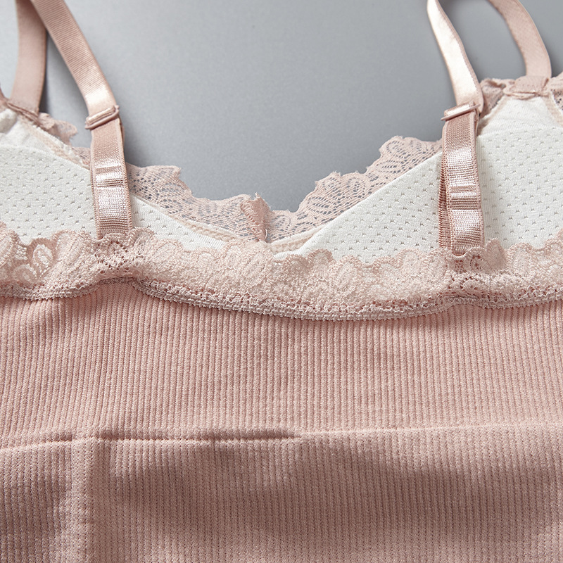 New fashion English letter lace adjustable shoulder strap beautiful back wrap chest wear yoga gathering strap chest cushion underwear for women Application Scenario