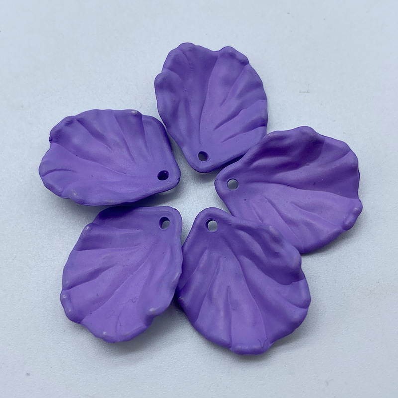 Acrylic hanging hole, spray-painted cabbage leaf, handcrafted earrings and hairpins, diy summer color series, matte touch leaf undefined