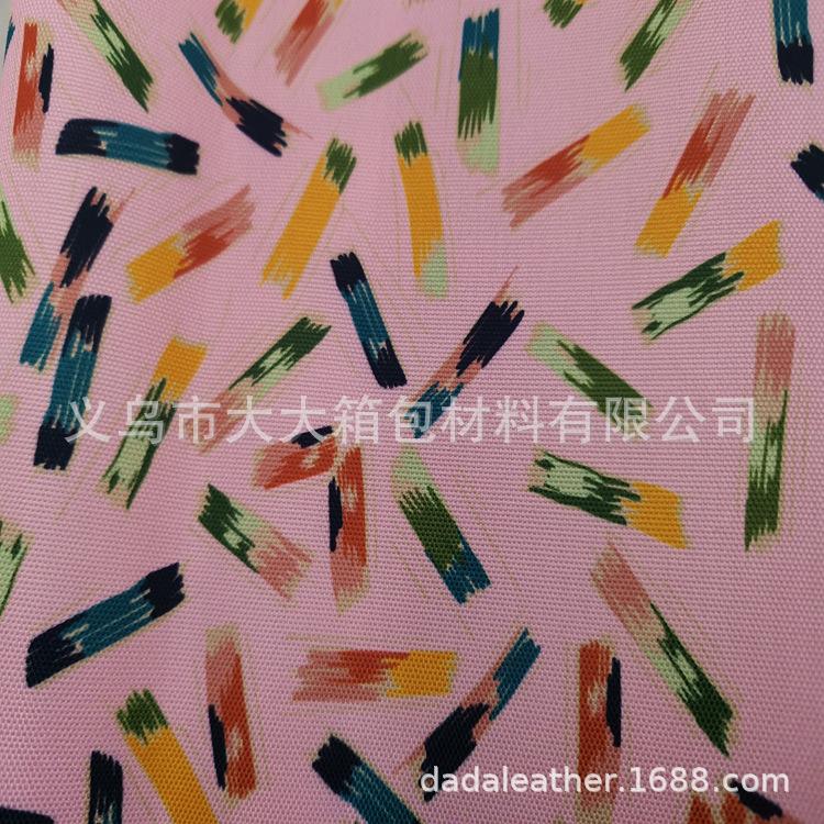 600DPU digital printing, eco-friendly PU Oxford fabric, digital printing, sample and design provided, bulk goods available Application Scenario