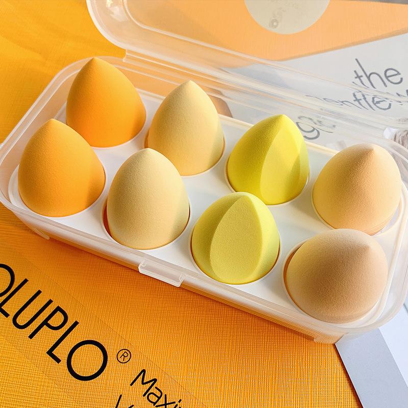 Makeup egg sponge egg powder puff don't eat powder air cushion super soft makeup egg storage box dry and wet makeup tool undefined