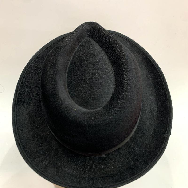 Velvet composite EVA top hats for export, custom-made jazz top hats of various materials, black men's formal hats Application Scenario
