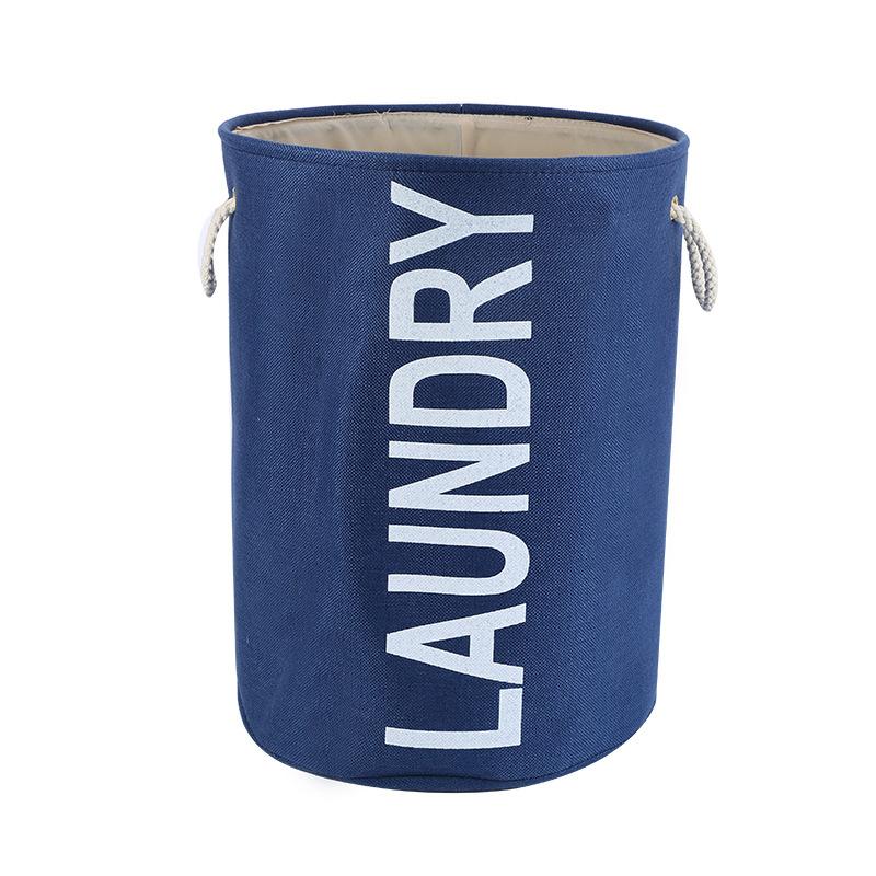 Modern Simple Thick Hemp Rope Handle Dirty Clothes Basket Foldable Storage Bucket Cotton Linen Storage Bucket Dirty Clothes Storage Bucket Item Picture