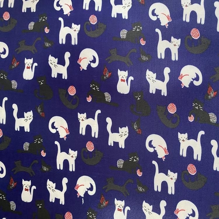 Factory direct sales of colored, patterned, and foam printed bag materials, cosmetic bag materials, and polyester fabric in stock Specification image