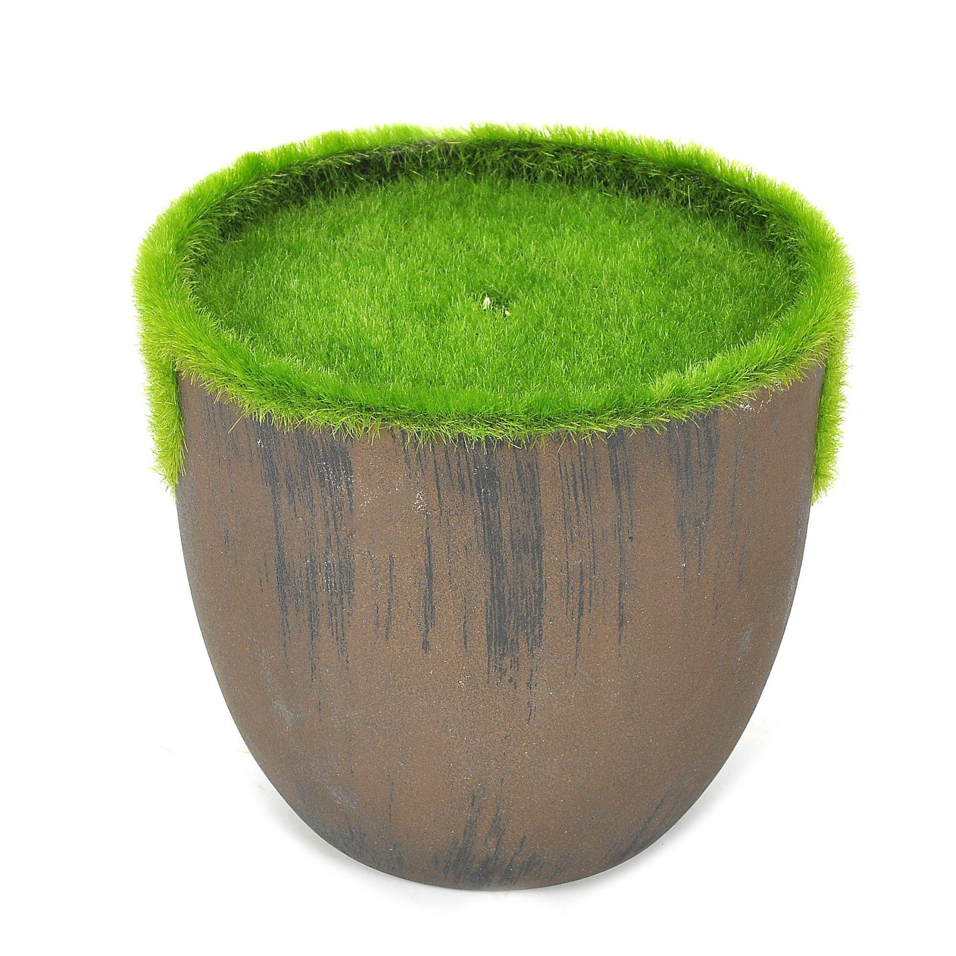 The manufacturer supplies simple and retro simulated flower arrangements, round flowerpots and plastic velvet flower POTS Specification image