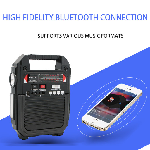 cmik portable multi-functional radio Bluetooth solar Radio Specification image