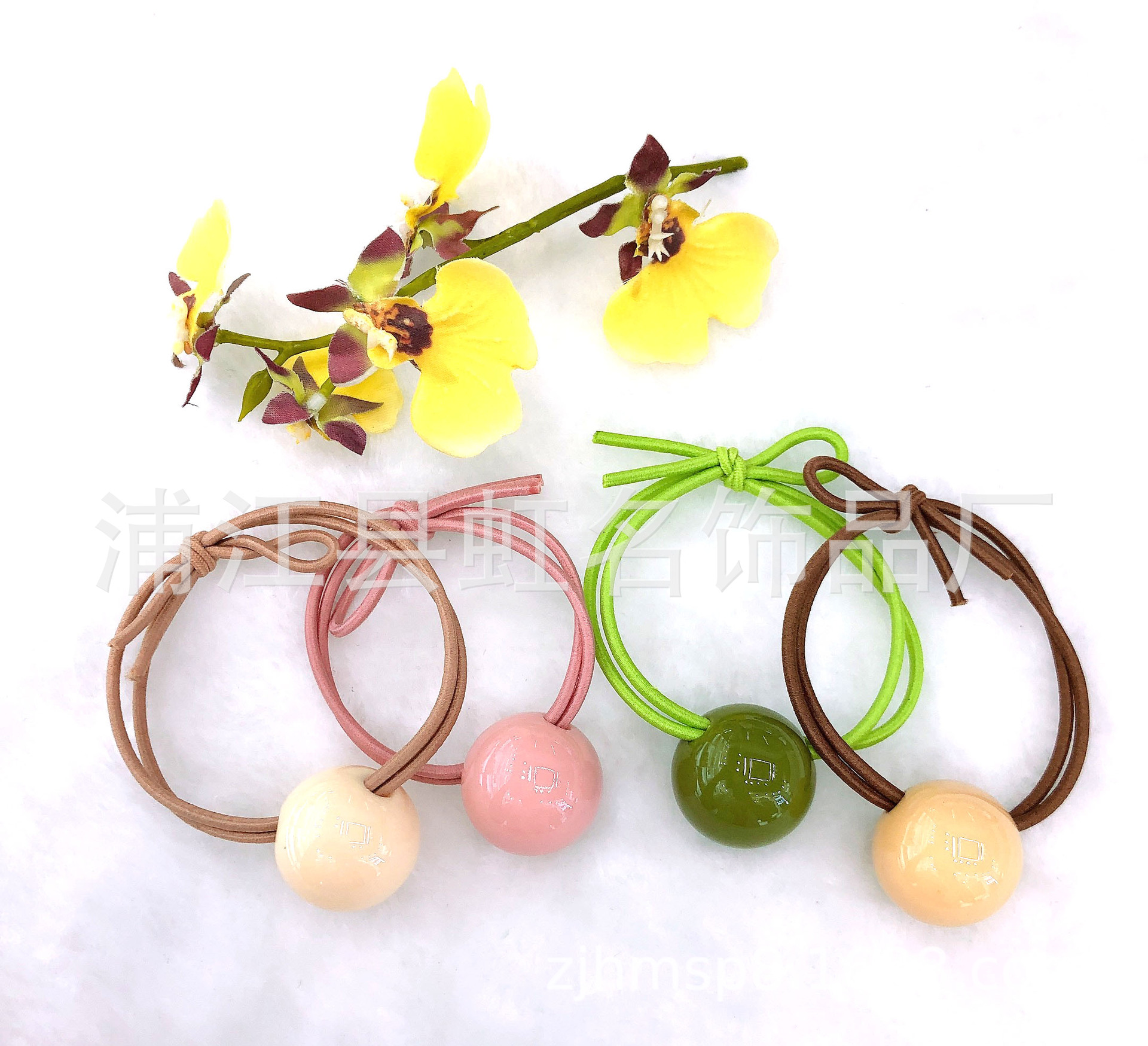 Manufacturers direct sales of color beads lay on the ground stall hair hoop female Korean hair accessories simple temperament hair band band thumbnail