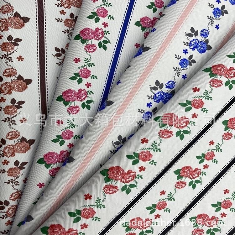 [a batch] imitation PU printed case and bag makeup bag material manufacturers direct PVC artificial leather thumbnail