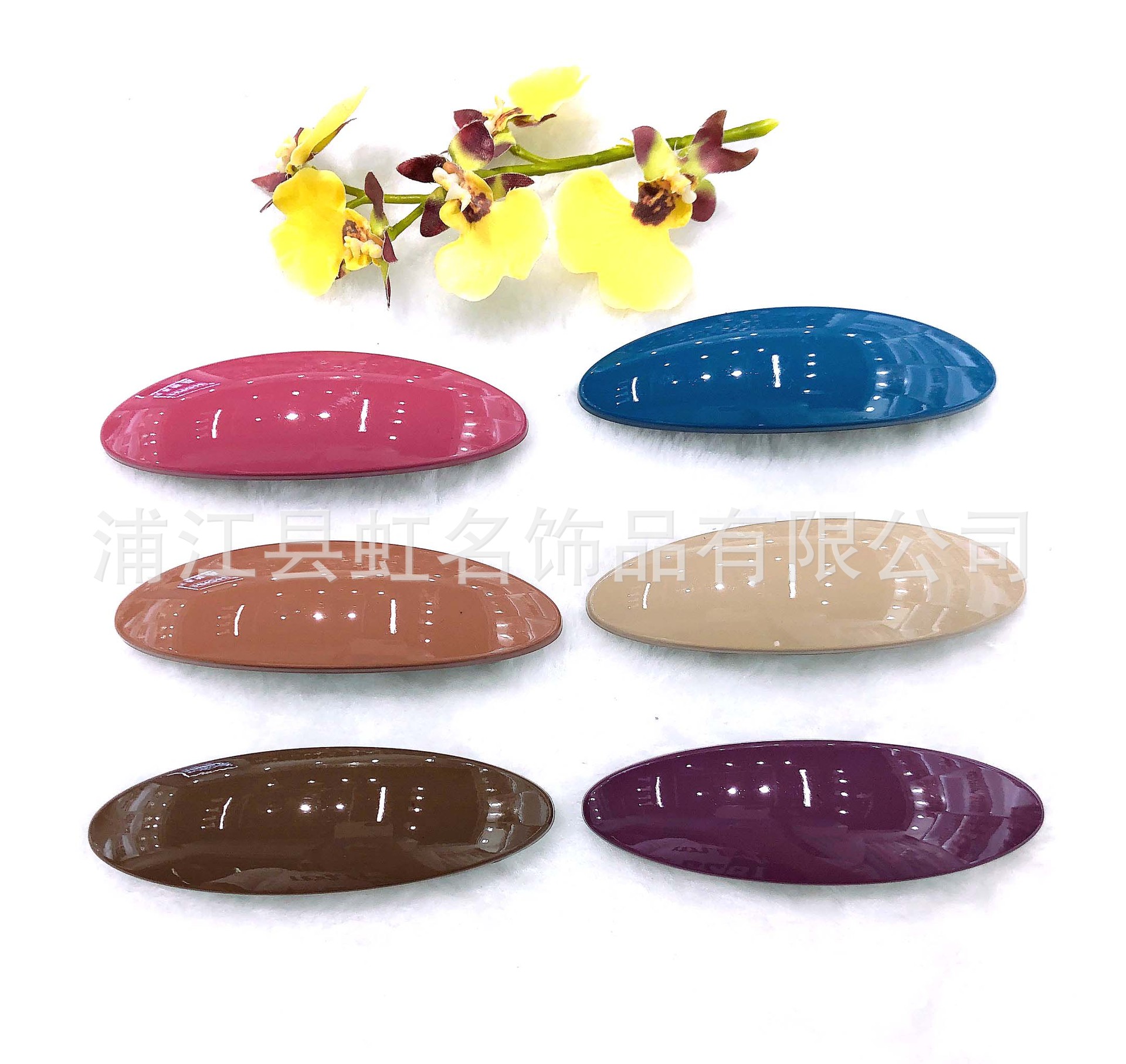 Manufacturer direct sales simple hair clip net popular back head top clip cross clip spring clip half tied hair clip thumbnail