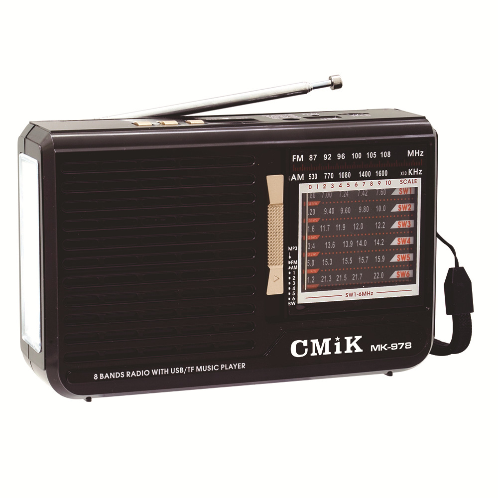 cmik radio portable multi-functional flashlight for the elderly USB MP3 player