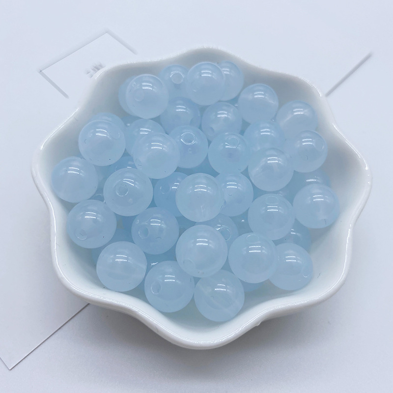 Acrylic through-hole jelly beads are versatile. They are the same light-colored beads as the popular ones. diy fresh color and versatile accessories undefined