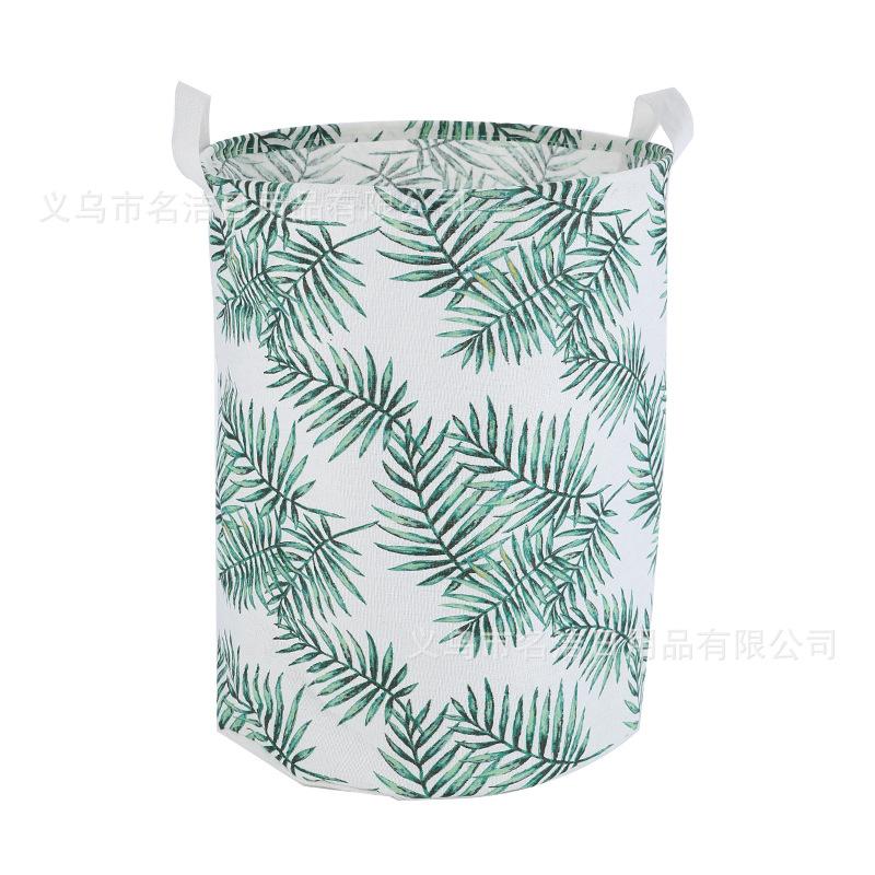 Factory direct sales, ins style, Nordic style, foldable dirty clothes basket, storage bucket, cotton and linen storage basket, storage bucket, laundry basket undefined