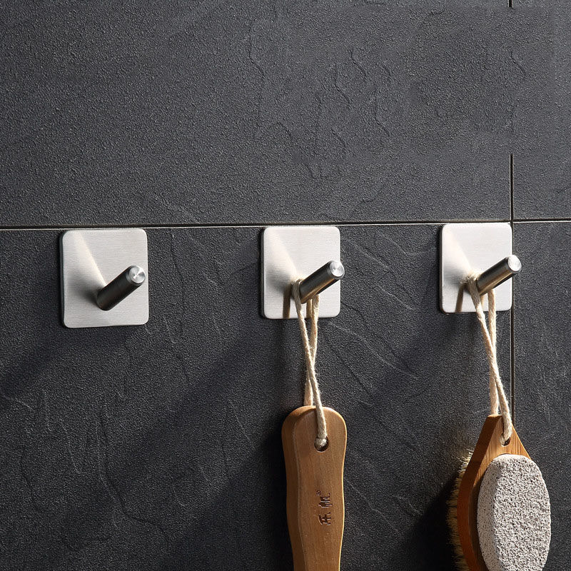 Direct sales from the manufacturer of powerful 304 stainless steel hooks for home and bathroom adhesive hooks. The seamless hooks do not require drilling and do not damage the wall details Picture