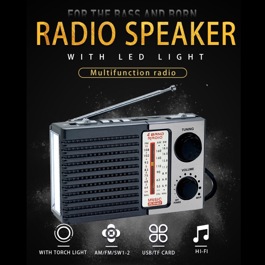 cmik's new card-inserting semiconductor radio is a full-band indoor portable full-frequency FM multimedia radio details Picture
