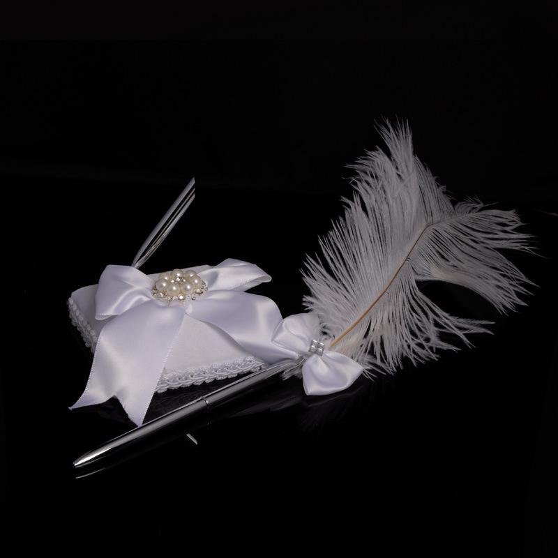 Wedding products: Western-style creative wedding flower basket rings, pillowcase set, sign-in book, sign-in pen, wine glass, knife and spatula, 6-piece set of wedding supplies undefined