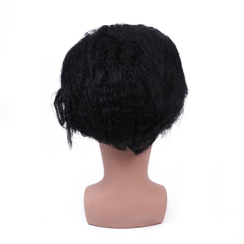 Qianfang Festival wig hat, African race, elvis Presley Halloween men's wig, rap song performance headwear, Elvis Presley 1221 Application Scenario