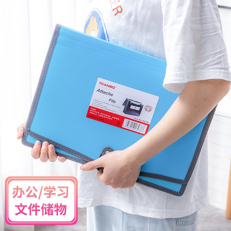 Full-standard TRANBO factory direct sales candy-colored empty space bag, large-capacity test paper file storage bag, data book folder, data bag details Picture