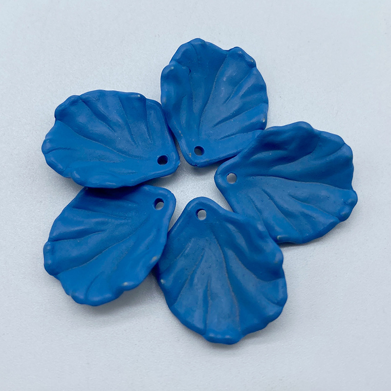 Acrylic hanging hole, spray-painted cabbage leaf, handcrafted earrings and hairpins, diy summer color series, matte touch leaf undefined