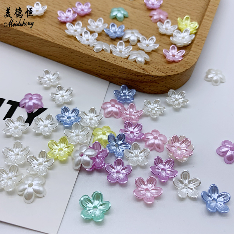 Factory direct sales of ABS mid-hole headwear, hairpin accessories, small flower diy handcrafted retro headwear accessories, versatile