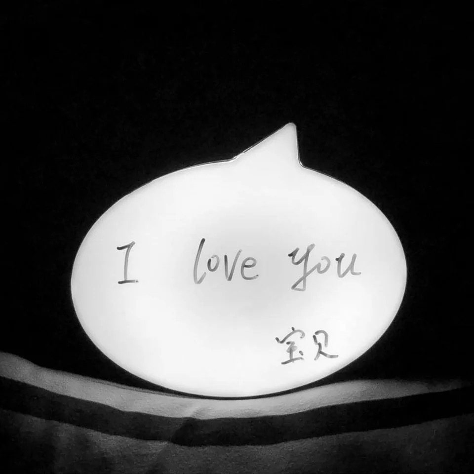 LED letter light box, creative birthday gift, erasable message board, proposal and confession prop, popular online handwritten message light undefined