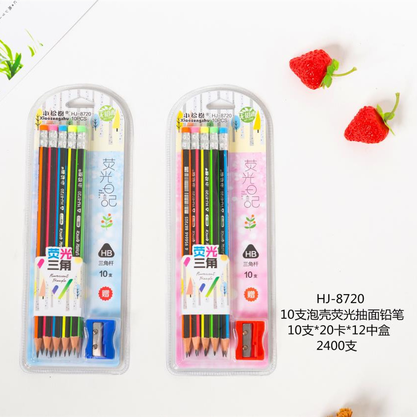 Venta directa de fábrica pequeño pino estudiante lápiz 12 piezas lápiz de unicornio cabeza de cuero grande escritura de jardín de infantes al por mayor 8861 details Picture