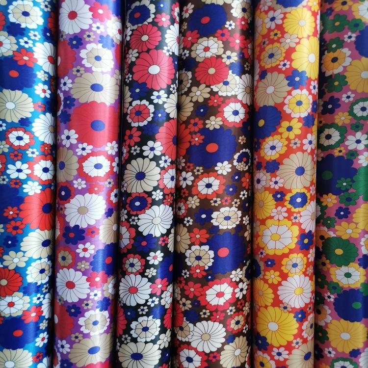 Color de la serie de impresión de tinte venta directa de fábrica equipaje bolsa de maquillaje y otras telas de embalaje exterior para llevar a cabo al por mayor y al por menor