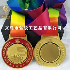 热销新款锌合金奖牌创意可旋转高质量运动比赛奖品奖励可定制logo