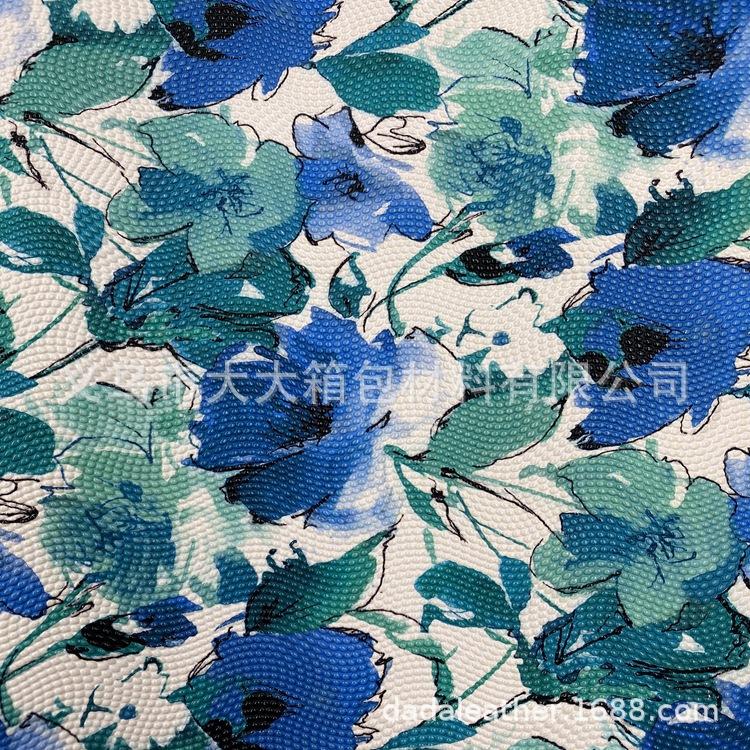 大大箱包 源头工厂 泡泡革 珍珠纹 水刺底部 PVC人造革 箱包面料详情图10