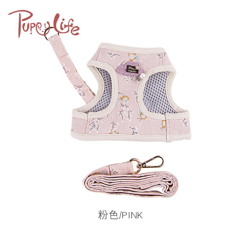 New style of pet supplies: Dog leash, chest and back strap, cat and dog clothes, dual-purpose leash, Korean-style printed dog leash undefined
