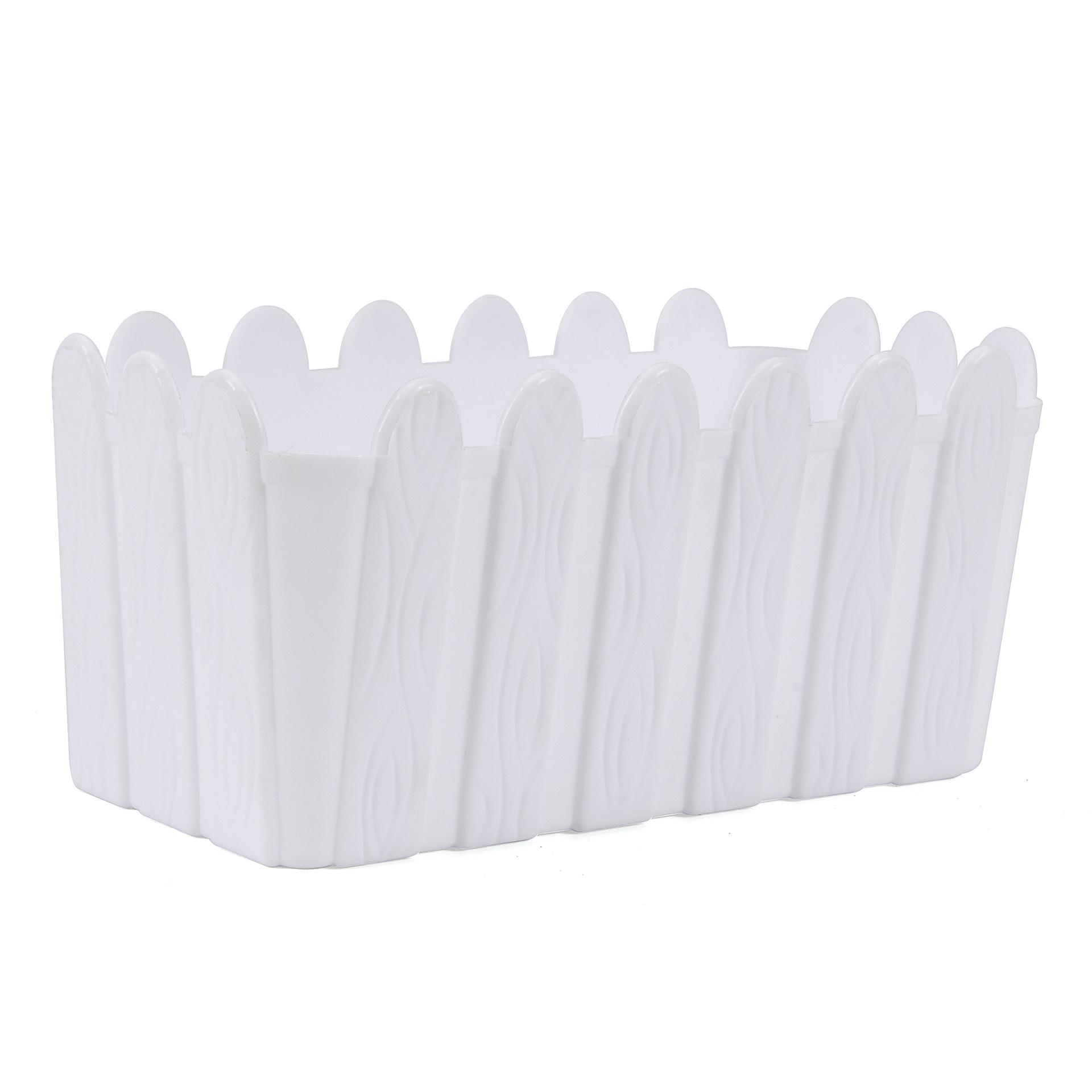 International rectangular plastic flowerpots for artificial plant fences are supplied by the manufacturer Application Scenario