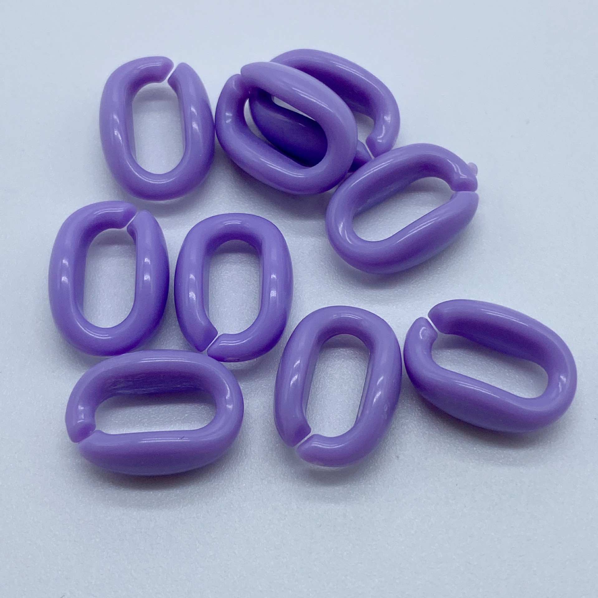 Factory direct sales of acrylic spring-colored chain buckles, versatile for making bag straps, diy for making headwear, hair strings and beads undefined