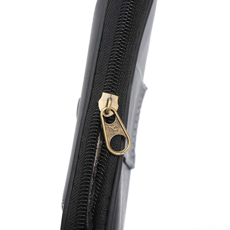 New Selling Male Casual Elephant Pattern Single Buckle Waist Pack Single Buckle Ultra-Thin Leather Mobile Phone Bag With Zipper Specification drawing