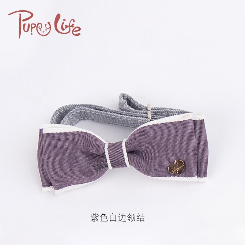 Wholesale of adjustable butterfly bow ties for cats, two-color combination, cute dog collars and dog neck rings, one-piece consignment undefined