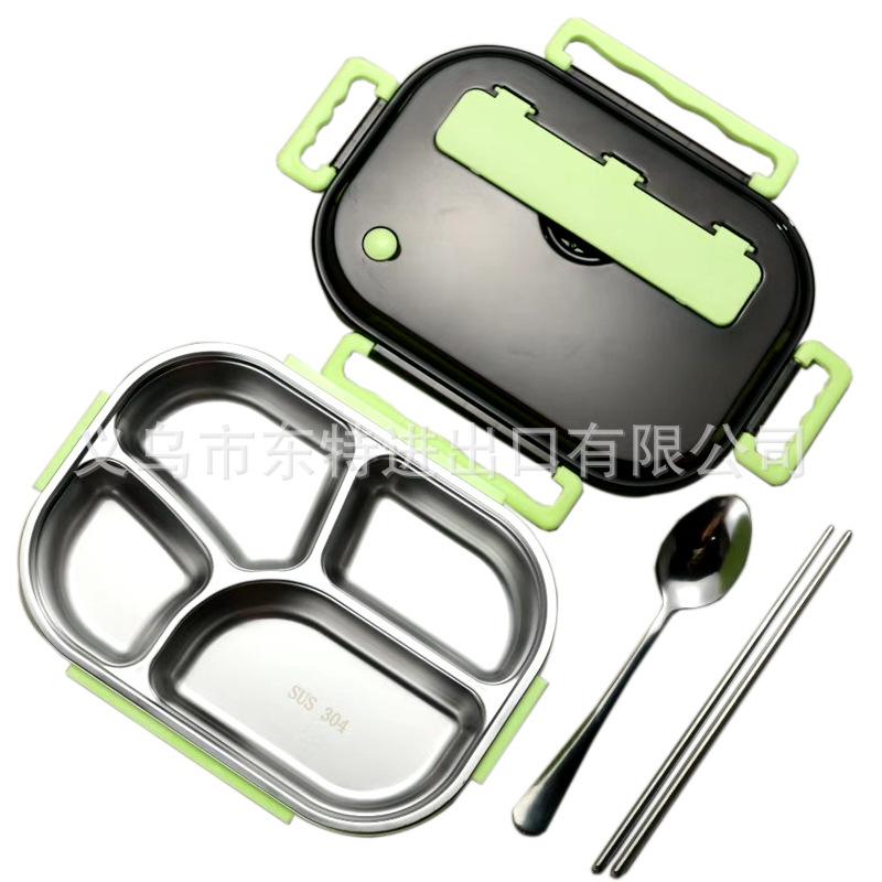 Stainless steel lunch box, bento box, insulated 304 stainless steel insulated sealed lunch box, compartments for individual bento boxes details Picture