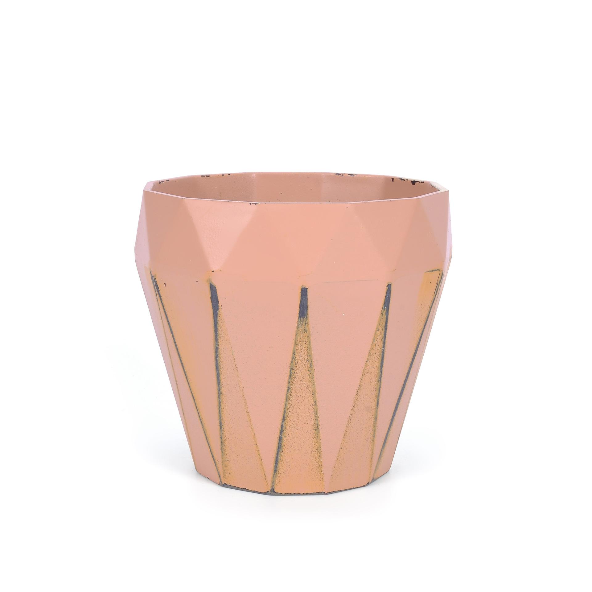 Factory direct sales of vintage effect rhomboid flower POTS, vintage and retro style plastic imitation porcelain succulent plant flower POTS details Picture