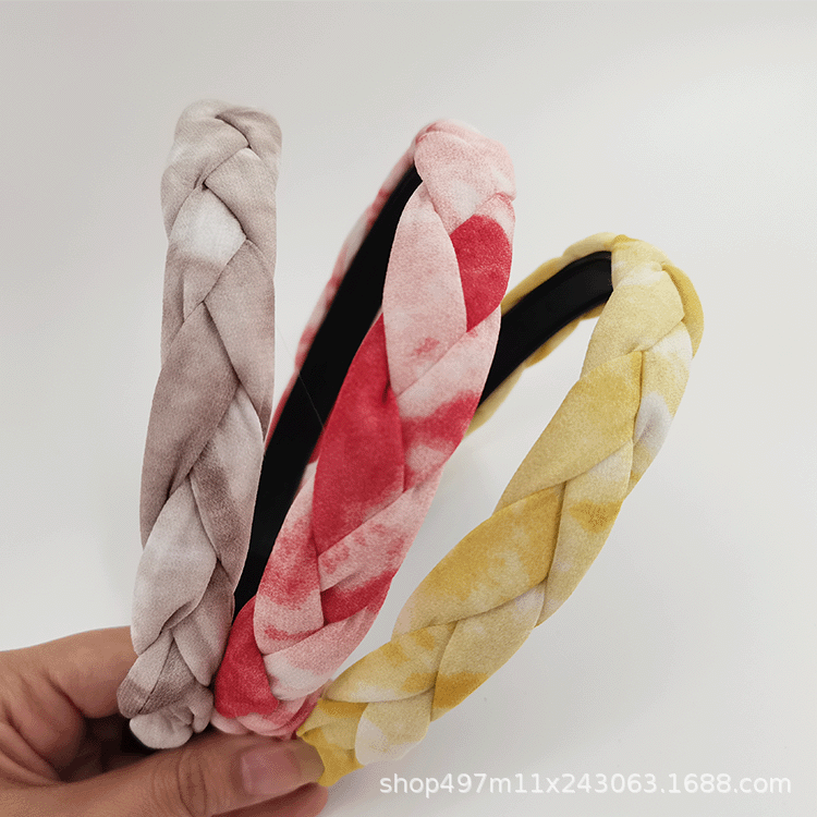 Braided Twist Braid Headband With Teeth Braid Head Buckle Korean Version Fashion Three Strands Braid Manufacturers Direct Supply