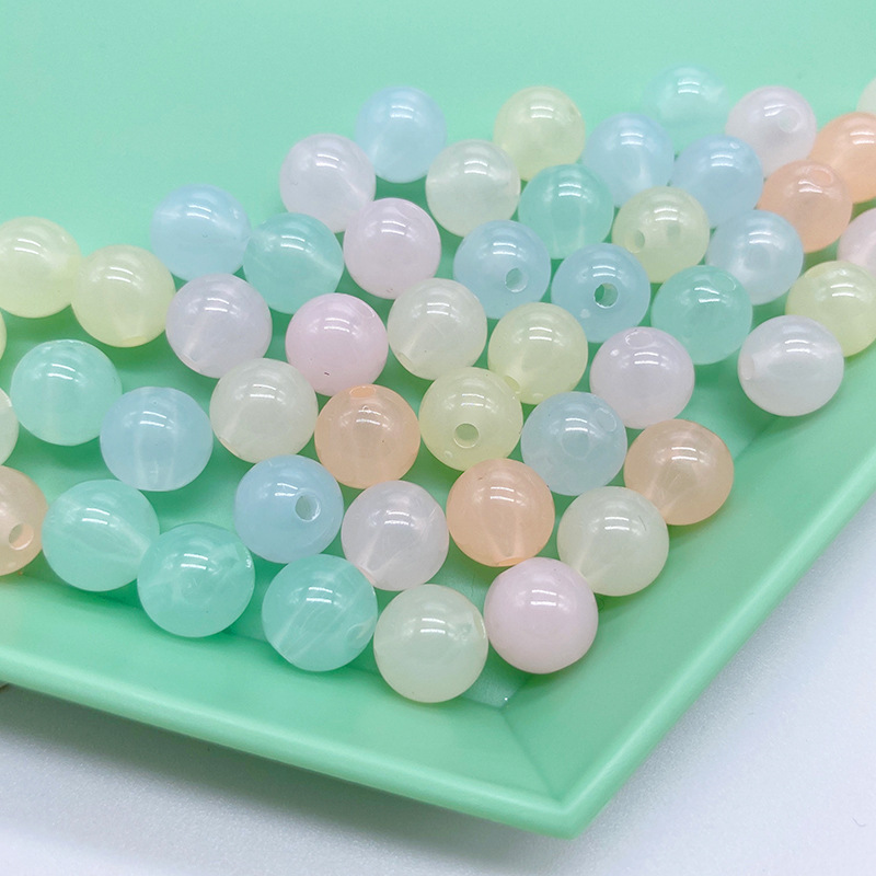 Acrylic through-hole jelly beads are versatile. They are the same light-colored beads as the popular ones. diy fresh color and versatile accessories Application Scenario