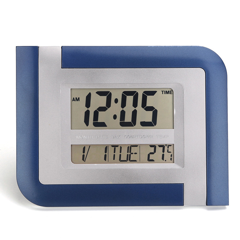 厂家直供 KENKO KK-5887 创意现代客厅家居电子钟 带温度显示产品图