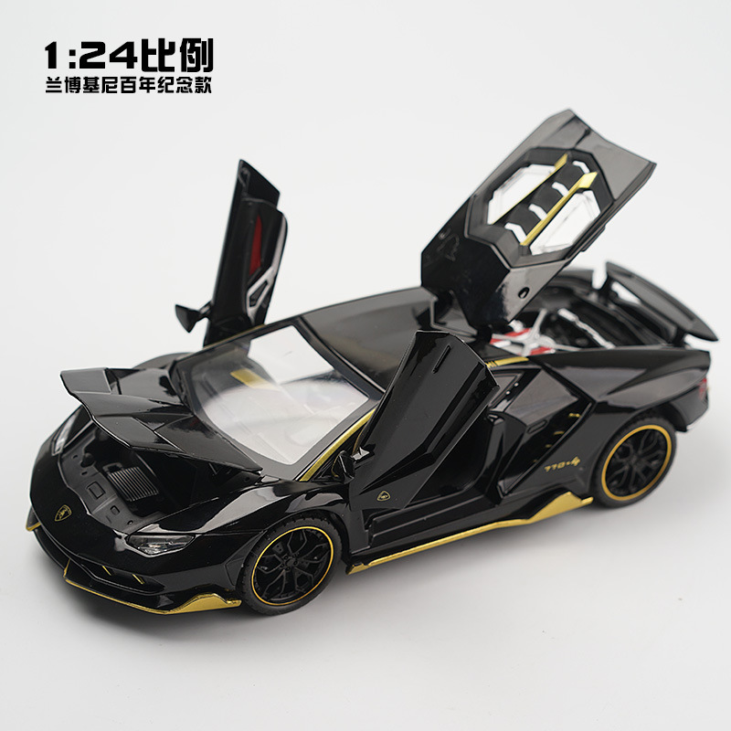 盒装1:24兰博770跑车合金模型车合金玩具车仿真汽车模型批发
